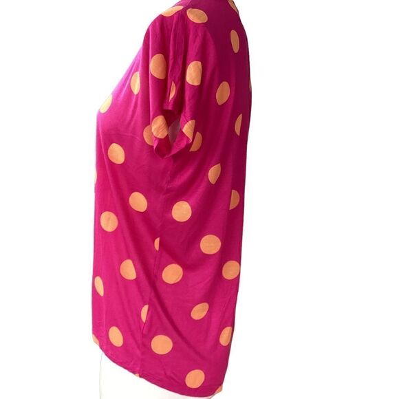 JCP polka dot top medium/small.  0624 - Picture 2 of 8
